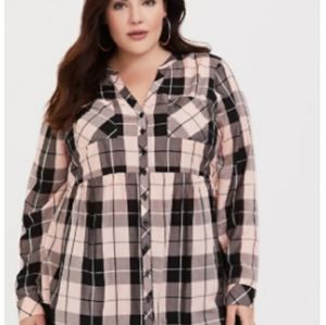 Torrid Plaid blouse